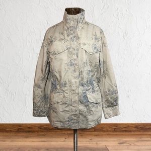 Chaps Faded Floral Canvas Jacket